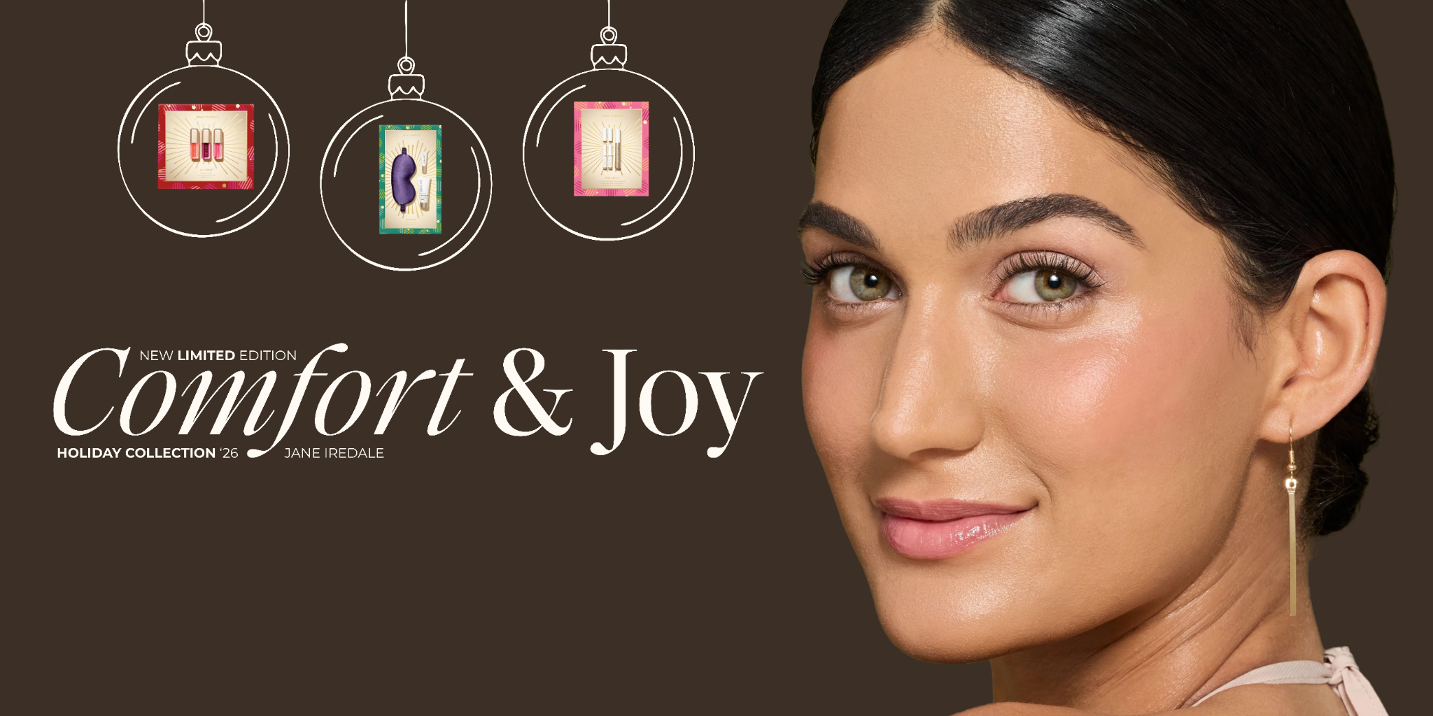 Comfort & Joy — Jane Iredale Holiday Collection 2026 luxe cadeausets